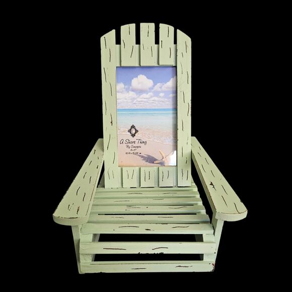 A Shore Thing Concepts Adirondack Chair 4x6 Photo Picture Frame Beach Decor - Picture 1 of 5